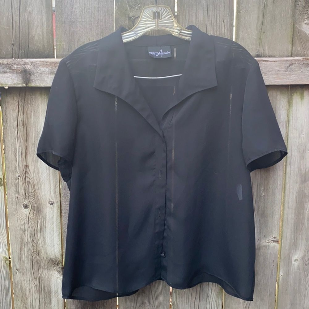 Black sheet button Down shirt sz. S